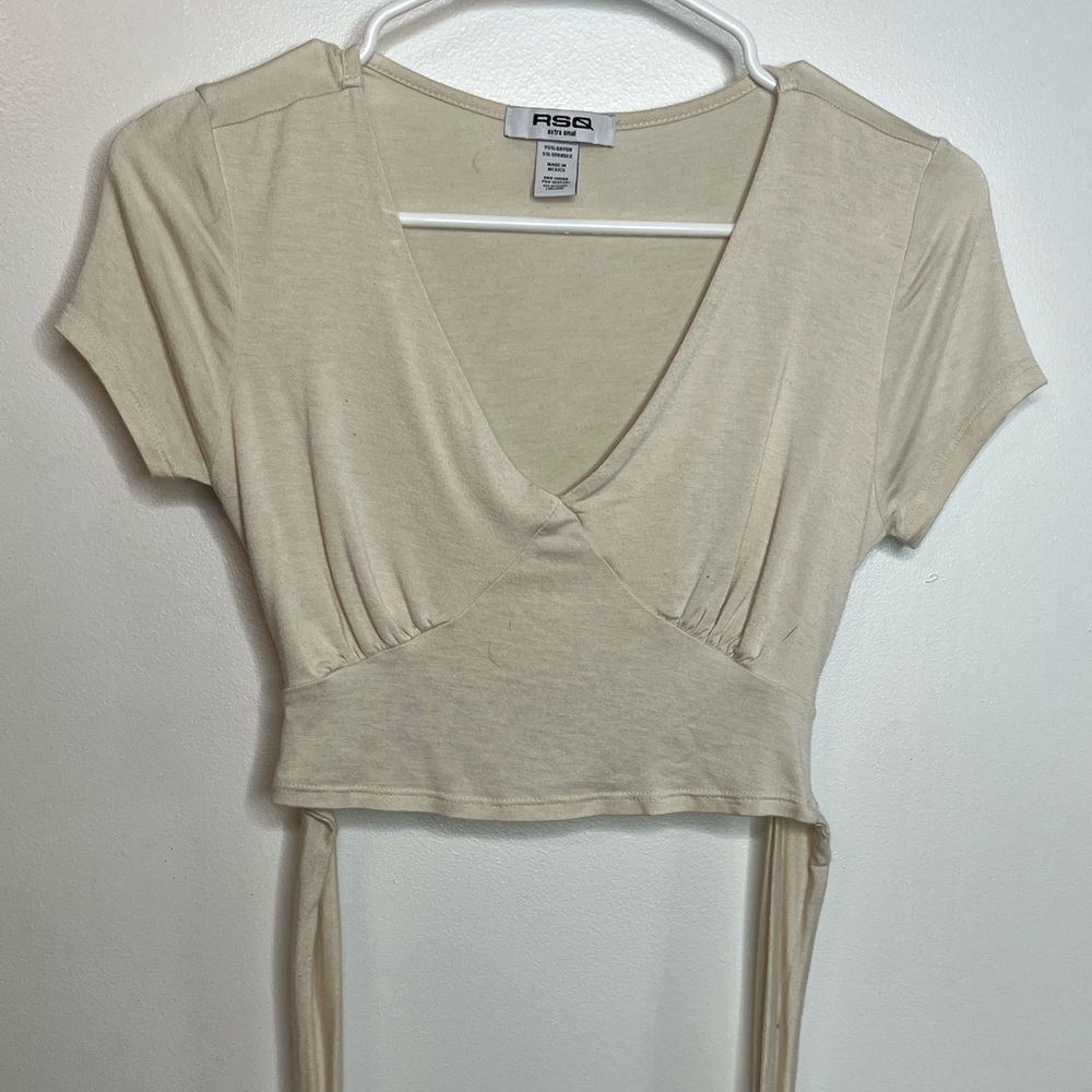 Tillys Back Tie Crop Tshirt